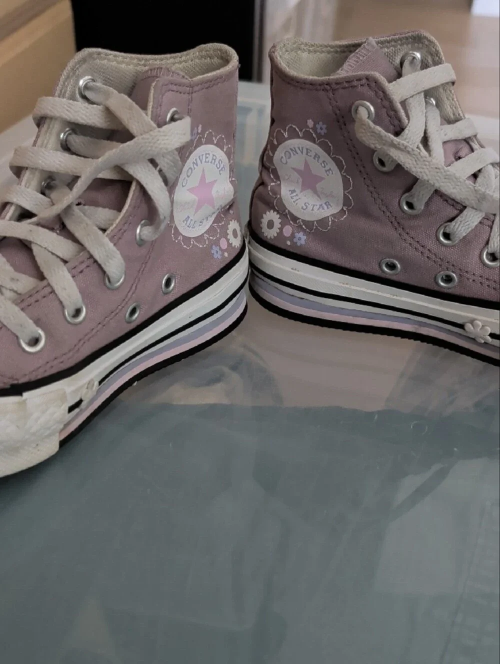 Converse Kids Lavender High-Top Sneakers
